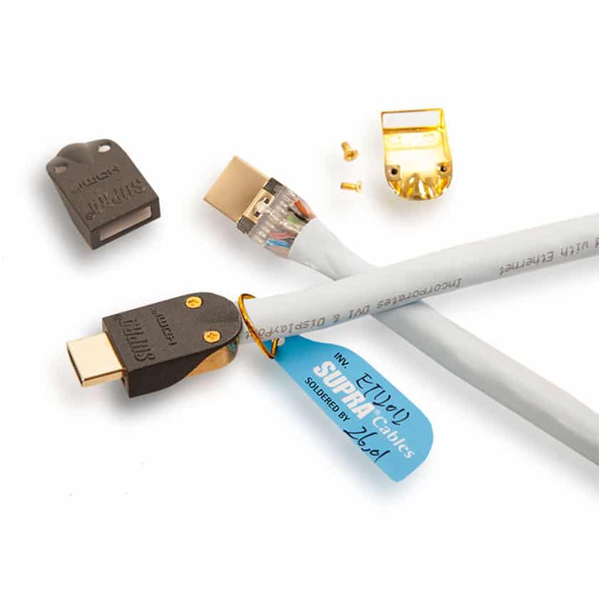 Supra Cables - High Speed HDMI Kabel MET-S/B abnehmbaren Stecker mit  Ethernet - Heimkino-Klang - Heimkino Beamer, Laser-TV & HiFi